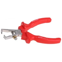 Клещи "AVIA" для снятия изоляции, диэлектрические 1000В, маслобензостойкая рукоятка, 160мм, KRAFTOOL 22002-9-16 22002-9-16