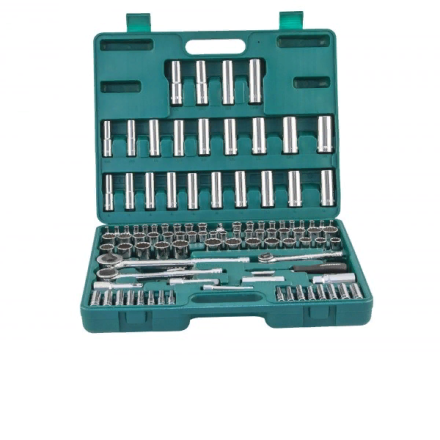 Набор головок торцевых  универсальный 1/2&quot; 1/4&quot; 3/8&quot;DR  5/32-15/16&quot;  4-22мм  ключи угловые 5/64&quot;-1/4&quot;  107предмета  S05Н48107S Jonnesway 48055 купить в Нефтеюганске