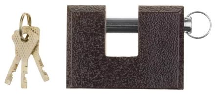 Замок навесной ЗУБР &quot;МАСТЕР&quot; усиленный, дисковый механизм секрета, ключ 7 PIN, дужка d-14мм, 90мм 3720-3_z01 купить в Нефтеюганске