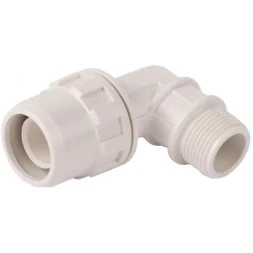 Муфта ЗУБР "ШиреФит" соединительная угловая 90°, "штуцер с гайкой - внешняя резьба", 20мм-3/4" 51465-20-3/4