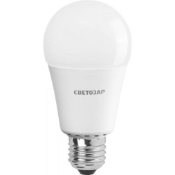 Лампа СВЕТОЗАР светодиодная &quot;LED technology&quot;, цоколь E27(стандарт), теплый белый свет (2700К), 220В, 12Вт (100) 44505-100_z01