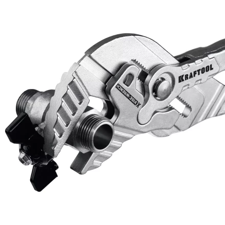 Клещи переставные-гаечный ключ с двухкомпонентными рукоятками и пластиковыми накладками 22069 купить в Нефтеюганске