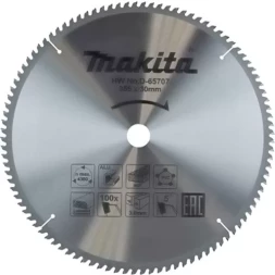 Диск пильный универсальный для алюминия/дерева/пластика Makita D-65707, 355x30x3/2.2 мм; 100 зубьев
