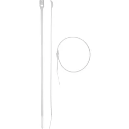 Кабельные стяжки белые КОБРА, с плоским замком, 4.6 х 280 мм, 25 шт, нейлоновые, ЗУБР 30930-46-280