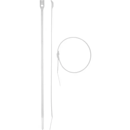 Кабельные стяжки белые КОБРА, с плоским замком, 4.6 х 280 мм, 25 шт, нейлоновые, ЗУБР 30930-46-280 купить в Нефтеюганске