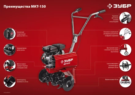 Культиватор бензиновый МКТ-150 серия МАСТЕР купить в Нефтеюганске