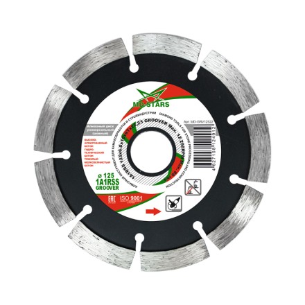 Диск алмазный по бетону 1A1RSS GROOVER MD-STARS 230*6.0*10*15T*22,23 mm купить в Нефтеюганске