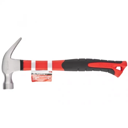 Молоток-гвоздодер &#039;&#039;optimal&#039;&#039; 450 г фибергласовая обрезиненная рукоятка MATRIX 10456 купить в Нефтеюганске