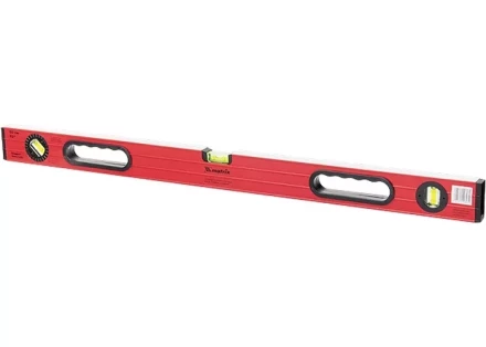 Уровень алюминиевый 600 мм  фрезерованный. 3 глазка 1 поворотный. две ручки. усиленный MATRIX 34506 купить в Нефтеюганске