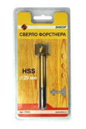 Сверло для дерева 20 мм Форстнера блистер 19163
