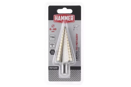 Сверло по металлу HAMMER Ф40х105мм (DR MT 6,0-40,0мм*105/13мм) купить в Нефтеюганске