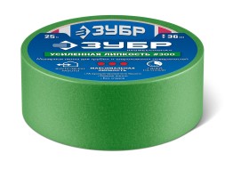 ЗУБР №300 36 мм х 25 м, для грубых и шероховатых поверхностей, малярная лента, Профессионал (12143-36)