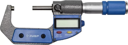 Микрометр ЗУБР &quot;ЭКСПЕРТ&quot; гладкий цифровой, МКЦ 50, диапазон 25-50мм, шаг измерения 0,001мм 34482-50 купить в Нефтеюганске