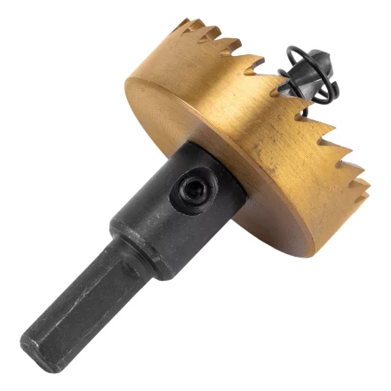 Коронка по металлу HSS, 42 мм, нитридтитановое покрытие Denzel 724114 купить в Нефтеюганске