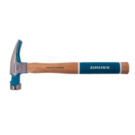 Молоток-гвоздодер,560 г Gross 10419, угол 75, магнит, обрезиненная рукоятка AMERICAN HICKORY купить в Нефтеюганске