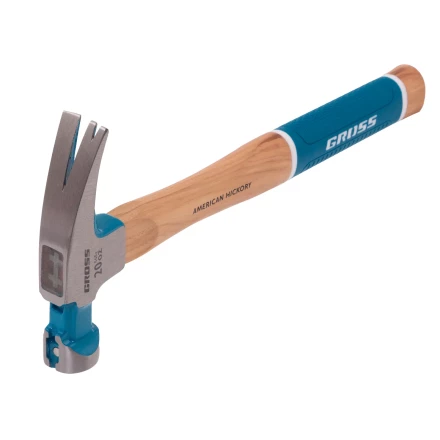 Молоток-гвоздодер,560 г Gross 10419, угол 75, магнит, обрезиненная рукоятка AMERICAN HICKORY купить в Нефтеюганске