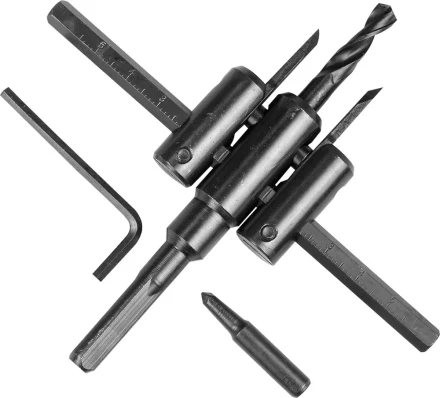 Сверло регулируемое, STAYER Profi 2944, двухрезцовое, по дереву, &quot;Балеринка&quot;, d=40-120мм 2944 купить в Нефтеюганске