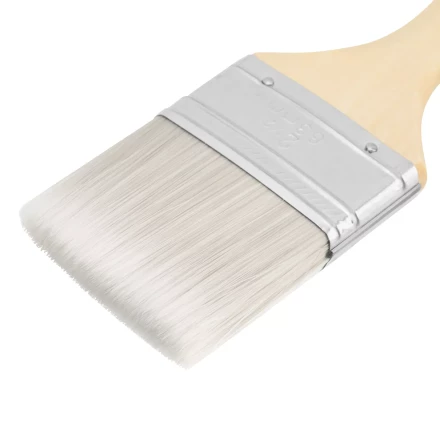 Кисть плоская для лаков &quot;Евро&quot; 2.5&quot;, искусственная щетина, деревянная ручка MTX 83088 купить в Нефтеюганске