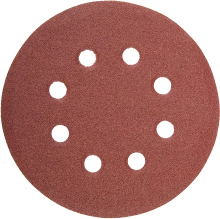 Круг шлифовальный универсальный STAYER &quot;MASTER&quot; из абразивной бумаги на велкро основе, 8 отверстий, Р80, 115мм, 5шт 35450-115-080 купить в Нефтеюганске