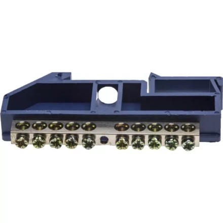 Шина СВЕТОЗАР нулевая на DIN-изоляторе, макс. ток 100А, 5,2мм, 10 полюсов 49807-10 купить в Нефтеюганске