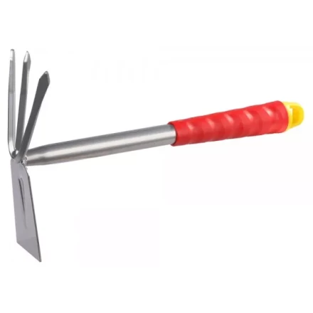 Мотыжка GRINDA, прямое лезвие, 3 зубца, из углеродистой стали с коннекторной системой, 305 мм 8-421435_z01 купить в Нефтеюганске
