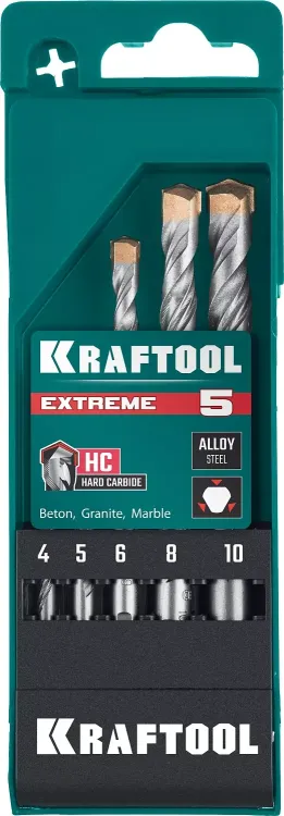 Наборы сверл по бетону EXTREME 29166-H5 купить в Нефтеюганске