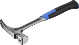 Молоток-гвоздодер ЗУБР цельнокованый с двухкомпонентной рукояткой серия ПРОФЕССИОНАЛ