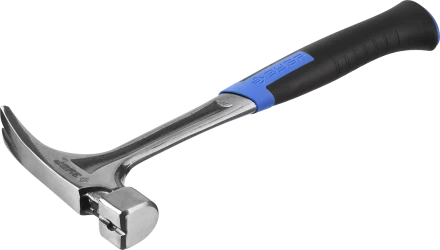 Молоток-гвоздодер ЗУБР цельнокованый с двухкомпонентной рукояткой серия ПРОФЕССИОНАЛ купить в Нефтеюганске