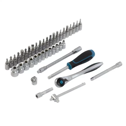 Набор инструментов 42 предмета, 120 зубьев, CrV, 1/4&quot; Gross 14146 купить в Нефтеюганске