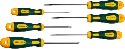 Набор отверток X-Drive, KRAFTOOL 250081-H6, Cr-Mo-V сталь, 6шт 250081-H6 купить в Нефтеюганске