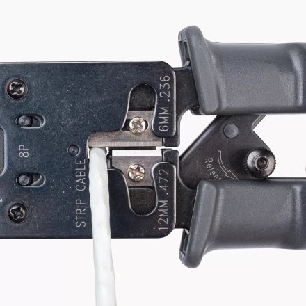 Кримпер многофункциональный КВТ JT-03T с 3 встроенными модулями для обжима RJ-45, RJ-12, RJ-11 (84493) купить в Нефтеюганске