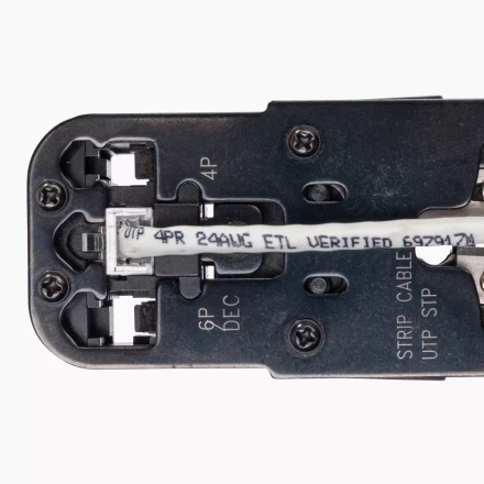 Кримпер многофункциональный КВТ JT-03T с 3 встроенными модулями для обжима RJ-45, RJ-12, RJ-11 (84493) купить в Нефтеюганске