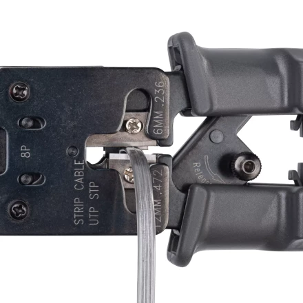 Кримпер многофункциональный КВТ JT-03T с 3 встроенными модулями для обжима RJ-45, RJ-12, RJ-11 (84493) купить в Нефтеюганске