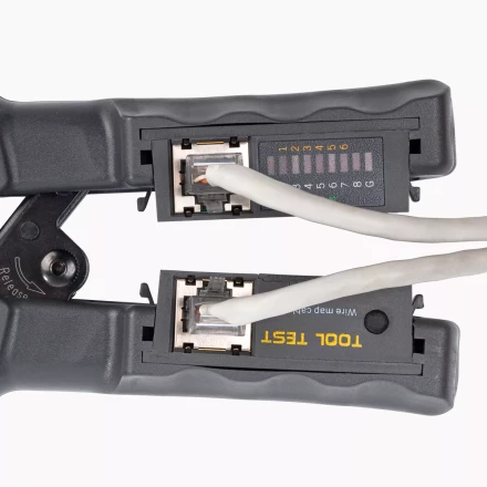 Кримпер многофункциональный КВТ JT-03T с 3 встроенными модулями для обжима RJ-45, RJ-12, RJ-11 (84493) купить в Нефтеюганске