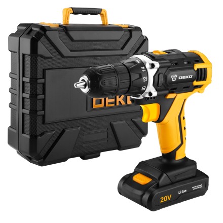 Дрель аккумуляторная DEKO DKCD20FU-Li, 063-4178 + набор 104 аксессуара купить в Нефтеюганске