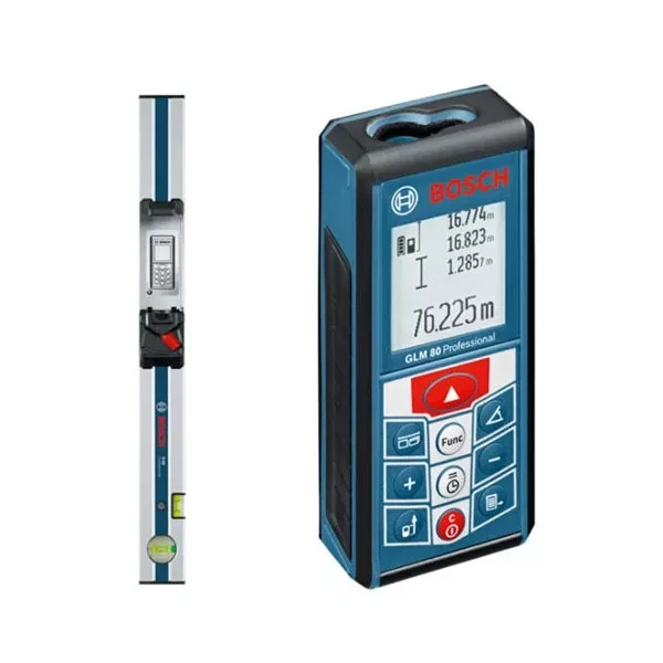 Лазерный дальномер-уклономер Bosch GLM 80 Prof +Шина-уровень R60 купить в Нефтеюганске