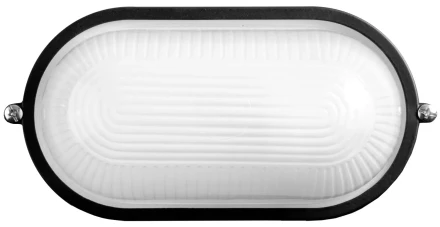 Светильник уличный СВЕТОЗАР влагозащищенный, овал, цвет черный, 100Вт SV-57203-B купить в Нефтеюганске