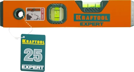 Уровень коробчатый &quot;EXPERT&quot;, KRAFTOOL 34710-025, 2 ампулы, 0,5 мм/м, 250мм 34710-025_z01 купить в Нефтеюганске