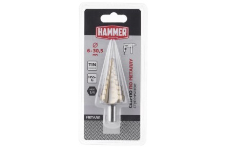 Сверло по металлу HAMMER Ф30х80мм (DR MT 6,0-30,5мм*80/10мм) купить в Нефтеюганске