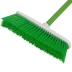 Щетка пластмассовая для подметания пола, 27 см, c черенком, 120 см, салатовая щетина, Home Palisad 935455 купить в Нефтеюганске