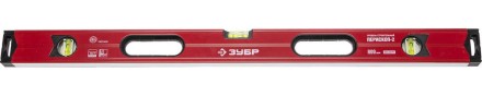 Уровень ЗУБР &quot;ЭКСПЕРТ&quot; &quot;УСП - 2&quot; коробчатый усилен, 2 фрезерован баз поверхности, 3 ампулы, крашенный, с ручками, 80 см 34587-080 купить в Нефтеюганске