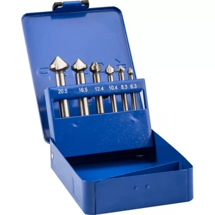 Набор ЗУБР Зенкеры &quot;ЭКСПЕРТ&quot; конусные с 3-я реж. кромками, сталь P6M5, для раззенковки М3, М4, М5, М6, М8, М10 29730-H6 купить в Нефтеюганске