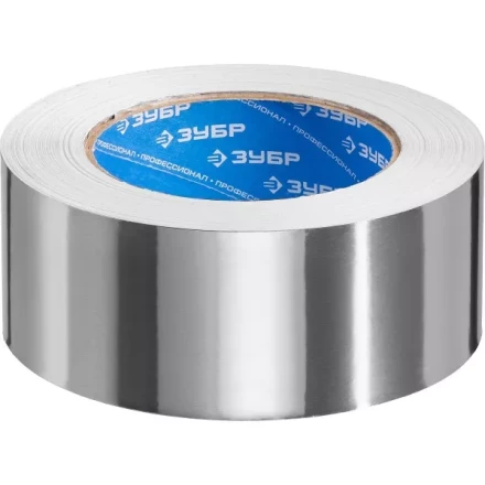 Лента алюминиевая ЗУБР &quot;ПРОФЕССИОНАЛ&quot;, до 120 °С, 60мкм, 50мм х 50м 12262-50-50 купить в Нефтеюганске