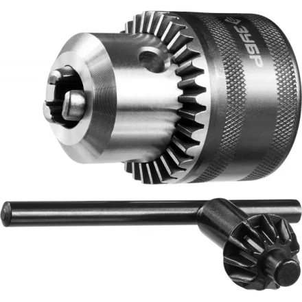 Патрон ЗУБР &quot;ЭКСПЕРТ&quot; цельнометаллический для дрели, с ключом, 16мм, 1/2&quot; 2908-16-1/2 купить в Нефтеюганске