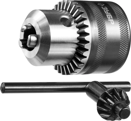 Патрон ЗУБР &quot;ЭКСПЕРТ&quot; цельнометаллический для дрели, с ключом, 16мм, 1/2&quot; 2908-16-1/2 купить в Нефтеюганске