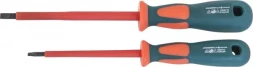 Отвертка шлицевая диэлектрическая SL 150х6,5 мм   DV13S6150  Jonnesway 47473