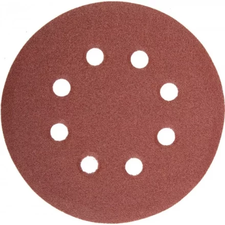 Круг шлифовальный универсальный STAYER "MASTER" из абразивной бумаги на велкро основе, 8 отверстий, Р120, 115мм, 5шт 35450-115-120 купить в Нефтеюганске