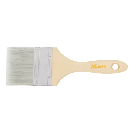 Кисть плоская для лаков &quot;Евро&quot; 3&quot;, искусственная щетина, деревянная ручка Matrix 83089 купить в Нефтеюганске