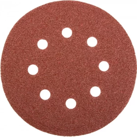 Круг шлифовальный универсальный STAYER &quot;MASTER&quot; из абразивной бумаги на велкро основе, 8 отверстий, Р60, 125мм, 5шт 35452-125-060 купить в Нефтеюганске