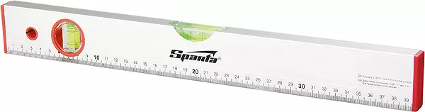 Уровень алюминиевый 1000 мм 2 глазка линейка  SPARTA 35110 купить в Нефтеюганске